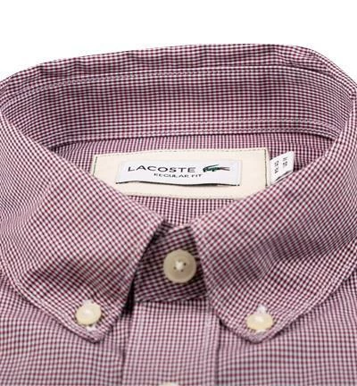 Auslauf 💯 LACOSTE Hemd CH2564/BHZ Regular Fit, Baumwolle, Rot kariert, Blau-rot 🎉 3 Auslauf 💯 LACOSTE Hemd CH2564/BHZ Regular Fit, Baumwolle, Rot kariert, Blau-rot 🎉 – Bild 3
