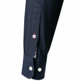 Brandneu 😍 Tommy Hilfiger Hemd MW0MW21100/DW5 Baumwolle-Leinen, Nachtblau 🥰 -Hemden Verkaufsgeschäft 376642 norm4