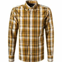 Rabatt 🛒 Tommy Hilfiger Hemd MW0MW21101/0RD Regular Fit, Bio Baumwolle, Ockergelb kariert, Ockergelb ✔️