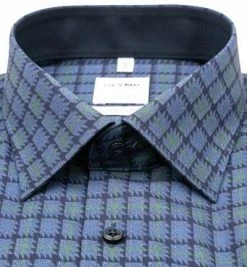 Rabatt 🔥 OLYMP Luxor Comfort Fit 1090/84/45 Hemd, Baumwolle, Grün-blau gemustert, Grün 🎁 -Hemden Verkaufsgeschäft 376661 norm2