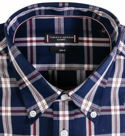 Am billigsten 🎁 Tommy Hilfiger Hemd MW0MW20831/0KP Slim Fit, Baumwolle, Blau kariert , Blau 🧨 -Hemden Verkaufsgeschäft 376673 norm2