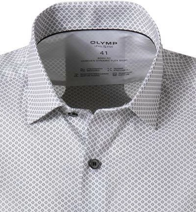 Auslauf 👏 OLYMP Level Five Body Fit 2078/84/68 Hemd, Mikrofaser atmungsaktiv, Weiß-schwarz gemustert, Schwarz ⭐ 3 Auslauf 👏 OLYMP Level Five Body Fit 2078/84/68 Hemd, Mikrofaser atmungsaktiv, Weiß-schwarz gemustert, Schwarz ⭐ – Bild 3