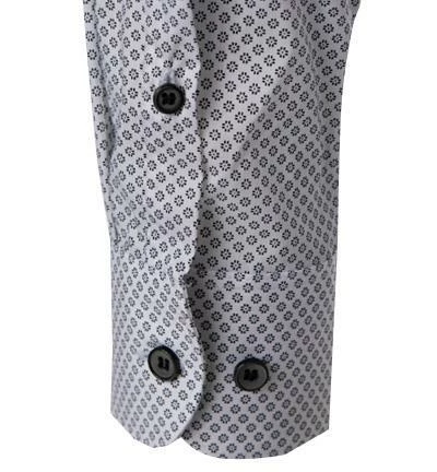 Auslauf 👏 OLYMP Level Five Body Fit 2078/84/68 Hemd, Mikrofaser atmungsaktiv, Weiß-schwarz gemustert, Schwarz ⭐ 4 Auslauf 👏 OLYMP Level Five Body Fit 2078/84/68 Hemd, Mikrofaser atmungsaktiv, Weiß-schwarz gemustert, Schwarz ⭐ – Bild 4