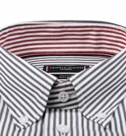 Am billigsten 😉 Tommy Hilfiger Hemd MW0MW20825/0GY Regular Fit, Bio Baumwolle, Navy-weiß gestreift, Navy-weiß 😉 -Hemden Verkaufsgeschäft 376676 norm2