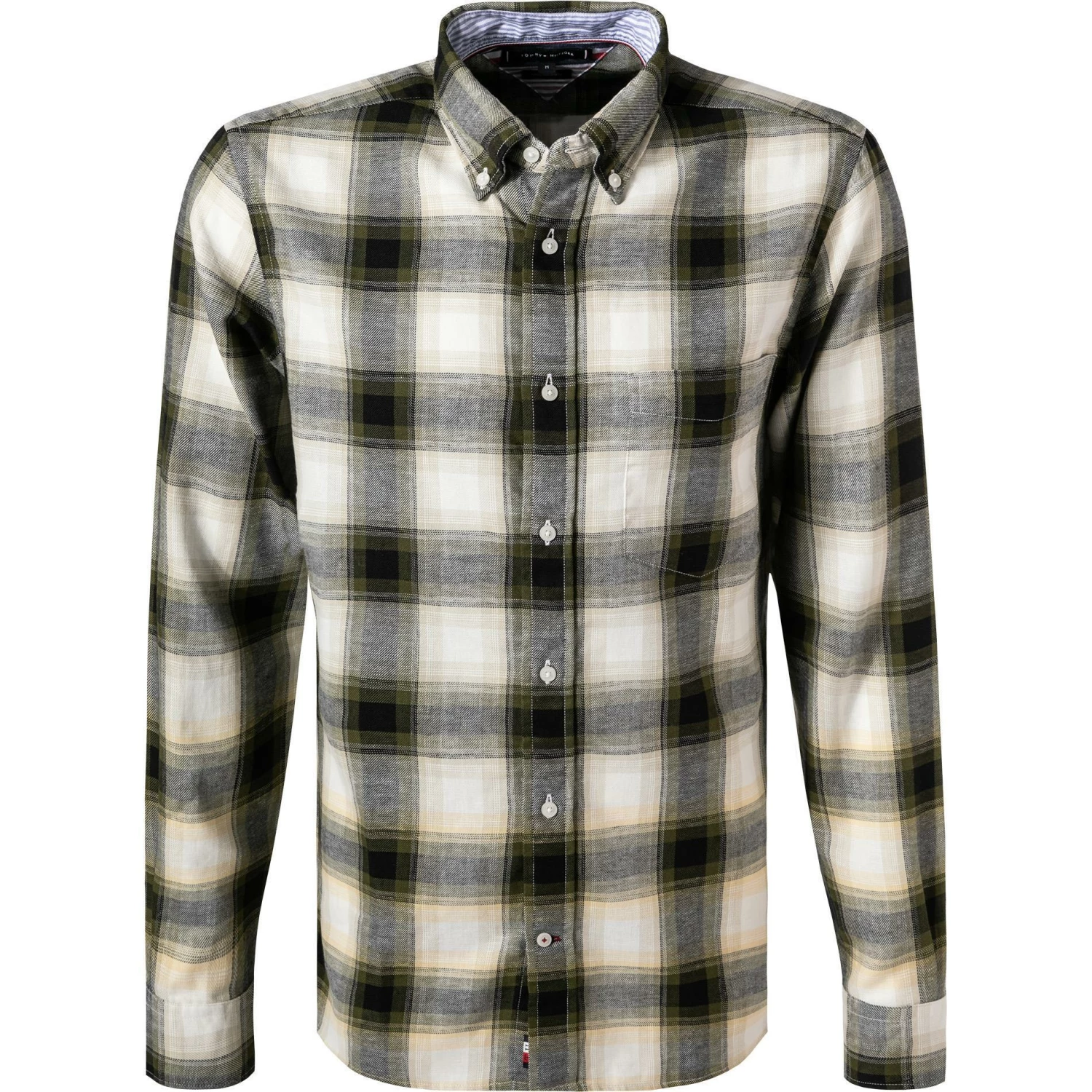 Auslauf 😉 Tommy Hilfiger Hemd MW0MW20461/0N1 Regular Fit, Baumwolle-Leinen, Olivgrün kariert, Oliv 🥰 1 Auslauf 😉 Tommy Hilfiger Hemd MW0MW20461/0N1 Regular Fit, Baumwolle-Leinen, Olivgrün kariert, Oliv 🥰