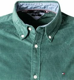 Schlussverkauf ⭐ Tommy Hilfiger Hemd MW0MW20456/MB5 Slim Fit, Cord, Grün 🔥 -Hemden Verkaufsgeschäft 376694 norm2