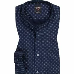 Beste Bewertungen von 💯 OLYMP Level Five Body Fit 69EL 2140/89/18 Hemd, Baumwolle, Extra langer Arm, Marineblau gemustert, Marine 🛒