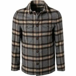 Am billigsten 👏 Daniel Hechter Overshirt 15844/112010/920 Flanell, Grau-beige kariert, Grau 😉