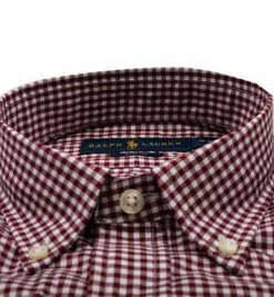 Angebote ✨ Polo Ralph Lauren Hemd 710849298/006 Slim Fit, Baumwolle, Rot-weiß kariert, Rot-weiß 🥰 -Hemden Verkaufsgeschäft 376813 norm2
