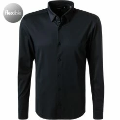 Auslauf 🎁 BOSS Hemd Roan 50458367/404 Slim Fit, Jersey, Navy 🛒