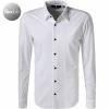 Auslauf 🔔 BOSS Hemd Roan 50458367/100 Slim Fit, Jersey, Weiß 💯