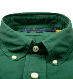 Schlussverkauf 🥰 Polo Ralph Lauren Hemd 710805564/003 Custom Fit, Baumwolle, Grün 🤩 -Hemden Verkaufsgeschäft 376833 norm2