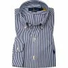 Großhandel 🧨 Polo Ralph Lauren Hemd 710804256/001 Slim Fit, Baumwolle, Navy-weiß gestreift, Navy-weiß 🔥