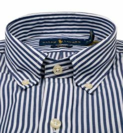 Großhandel 🧨 Polo Ralph Lauren Hemd 710804256/001 Slim Fit, Baumwolle, Navy-weiß gestreift, Navy-weiß 🔥 -Hemden Verkaufsgeschäft 376856 norm2