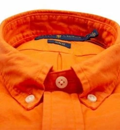 Neu 🎉 Polo Ralph Lauren Hemd 710804257/024 Slim Fit, Baumwolle, Orange 🔔 -Hemden Verkaufsgeschäft 376865 norm2