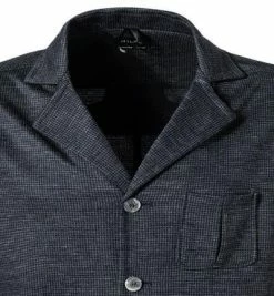 Besorgen ⌛ HILTL Overshirt Jake 14161/1001/10 Regular Fit, Jersey, Dunkelblau gemustert, Dunkelblau 🎁 -Hemden Verkaufsgeschäft 377198 norm2