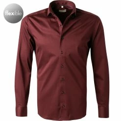 Auslauf 💯 ETERNA Hemd 2159/YS82/67/58 Slim Fit, Jersey CO2-Neutral, Rot 😉