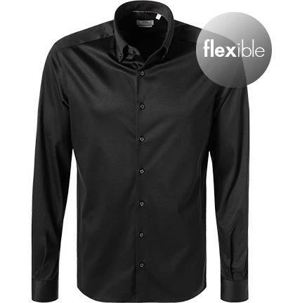 Bestpreis 🎉 ETERNA Hemd 2159/LS84/39 Comfort Fit, Jersey CO2-Neutral, Schwarz 🎁 2 Bestpreis 🎉 ETERNA Hemd 2159/LS84/39 Comfort Fit, Jersey CO2-Neutral, Schwarz 🎁 – Bild 2