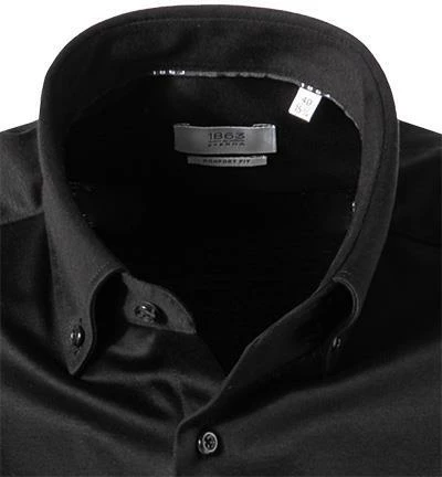 Bestpreis 🎉 ETERNA Hemd 2159/LS84/39 Comfort Fit, Jersey CO2-Neutral, Schwarz 🎁 3 Bestpreis 🎉 ETERNA Hemd 2159/LS84/39 Comfort Fit, Jersey CO2-Neutral, Schwarz 🎁 – Bild 3