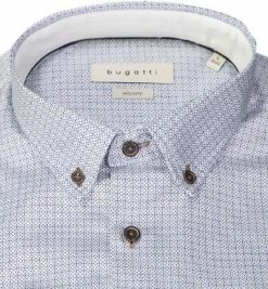 Rabatt 👍 bugatti Hemd 9350/88501/350 Modern Fit, Baumwolle, Hellblau gemustert, Hellblau 🛒 -Hemden Verkaufsgeschäft 377334 norm2