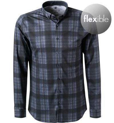 Schlussverkauf 🎁 DESOTO Hemd Modern B.D. 47013-3/523 Jersey, Dunkelblau-schwarz kariert, Dunkelblau ⌛ 2 Schlussverkauf 🎁 DESOTO Hemd Modern B.D. 47013-3/523 Jersey, Dunkelblau-schwarz kariert, Dunkelblau ⌛ – Bild 2