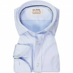 Budget 🎁 FIL NOIR Hemd Angelo 60005/62 Shaped Fit, Baumwolle CO2-Neutral, Hellblau ❤️