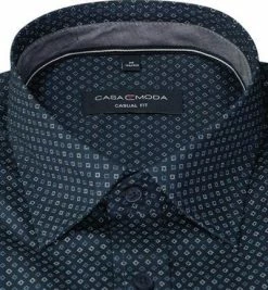 Bestes Angebot ⌛ CasaModa Hemd 413715000/100 Casual Fit, Baumwolle, Blau gemustert, Blau 🥰 -Hemden Verkaufsgeschäft 377635 norm2