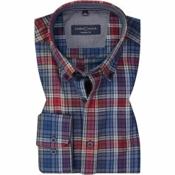 Besorgen ⭐ CasaModa Hemd 413717800/400 Casual Fit, Baumwolle, Multicolour gemustert, Rot 😍