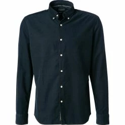 Blitzangebot ❤️ Marc O'Polo Hemd 129 7233 42180/896 Regular Fit, Bio Baumwolle, Nachtblau 🥰
