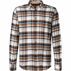 Am billigsten ✔️ Daniel Hechter Hemd 60350/112603/440 Regular Fit, Flanell, Haselnuss-blau kariert, Haselnuss 🛒