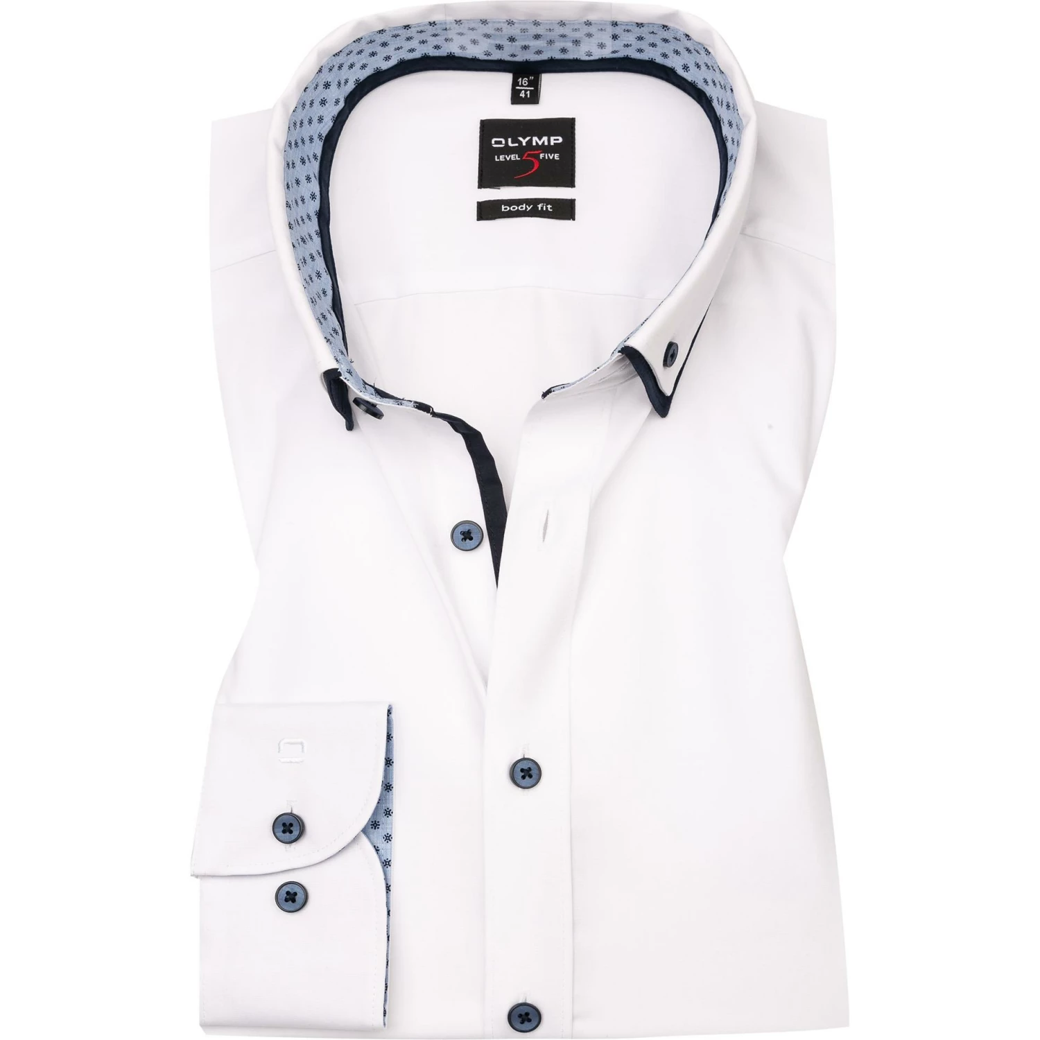 Budget 🛒 OLYMP Level Five Body Fit 2152/84/00 Hemd, Baumwolle, Weiß 🤩 1 Budget 🛒 OLYMP Level Five Body Fit 2152/84/00 Hemd, Baumwolle, Weiß 🤩