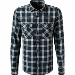 Brandneu 💯 Strellson Hemd Cedric 30028357/440 Baumwolle, Petrolgrün kariert, Petrolgrün-hellblau 🧨