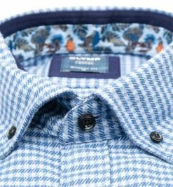 Auslauf ⌛ OLYMP Casual Modern Fit 4074/84/11 Hemd, Bio Baumwolle, Bleu gemustert, Bleu 👍 -Hemden Verkaufsgeschäft 377795 norm2
