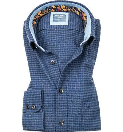 Besorgen ✨ OLYMP Casual Modern Fit 4074/84/18 Hemd, Bio Baumwolle, Marine gemustert, Marine ⌛ 2 Besorgen ✨ OLYMP Casual Modern Fit 4074/84/18 Hemd, Bio Baumwolle, Marine gemustert, Marine ⌛ – Bild 2