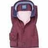 Schlussverkauf 😍 OLYMP Casual Modern Fit 4080/84/35 Hemd, Bio Baumwolle, Rot gemustert, Rot 🧨