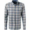 Rabatt 👍 OLYMP Casual Modern Fit 4088/84/28 Hemd, Baumwolle, Braun-blau kariert, Braun-blau 🥰