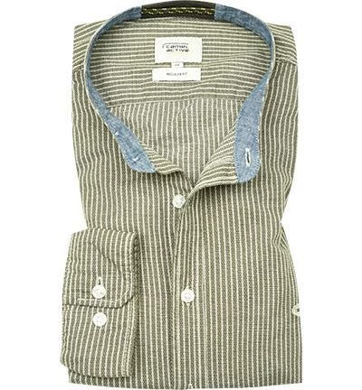 Angebote 🤩 camel active Hemd 409126/6S06/93 Regular Fit, Baumwolle, Olivgrün gestreift, Oliv 🛒 2 Angebote 🤩 camel active Hemd 409126/6S06/93 Regular Fit, Baumwolle, Olivgrün gestreift, Oliv 🛒 – Bild 2