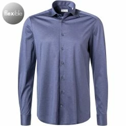 Coupon ⭐ Stenströms Hemd 840000/8270/160 Jersey, Indigo meliert, Indigo ✔️