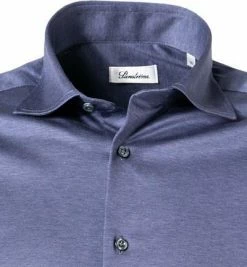 Coupon ⭐ Stenströms Hemd 840000/8270/160 Jersey, Indigo meliert, Indigo ✔️ -Hemden Verkaufsgeschäft 378060 norm2