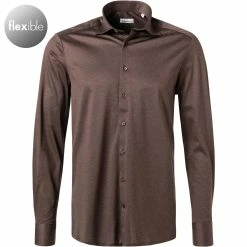 Brandneu 🧨 Stenströms Hemd 840000/8270/280 Jersey, Dunkelbraun meliert, Dunkelbraun 🧨