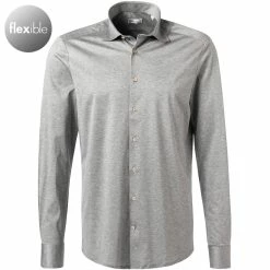 Bester Verkauf ⌛ Stenströms Hemd 840000/8270/310 Jersey, Silbergrau meliert, Silber ⭐