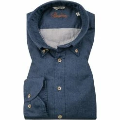 Neu 🤩 Stenströms Hemd 675261/8280/160 Fitted body, Baumwolle, 👖 Jeansblau meliert, 👖 Jeansblau 🛒