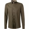 Bestpreis 🛒 Stenströms Hemd 684261/1923/480 Fitted Body, Flanell, Jägergrün meliert, Jägergrün 🎉