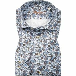 Bestes Angebot 😀 Stenströms Hemd 675921/8281/111 Fitted body, Baumwolle, Blau gemustert, Blau 💯