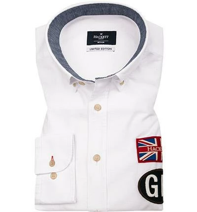 Neu 😍 HACKETT Hemd HM308876/800 Slim Fit, Baumwolle, Weiß 🔥 2 Neu 😍 HACKETT Hemd HM308876/800 Slim Fit, Baumwolle, Weiß 🔥 – Bild 2