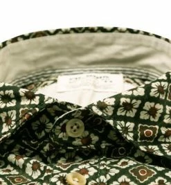 Auslauf 🛒 FIL NOIR Hemd Treviso 51587/85 Shaped Fit, Baumwolle CO2-Neutral, Grün gemustert , Grün 🌟 -Hemden Verkaufsgeschäft 378239 norm2