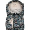 Schlussverkauf 🤩 FIL NOIR Hemd Treviso 51580/67 Shaped Fit, Baumwolle CO2-Neutral, Blau gemustert, Blau 👏