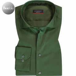 Top 10 🔥 ETERNA Hemd 3377/X18K/45 Modern Fit, Mikrofaser atmungsaktiv, Jägergrün 🌟
