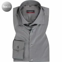 Am billigsten ❤️ ETERNA Hemd 3377/X18K/35 Modern Fit, Mikrofaser atmungsaktiv, Asphaltgrau 💯