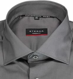 Am billigsten ❤️ ETERNA Hemd 3377/X18K/35 Modern Fit, Mikrofaser atmungsaktiv, Asphaltgrau 💯 -Hemden Verkaufsgeschäft 378284 norm2